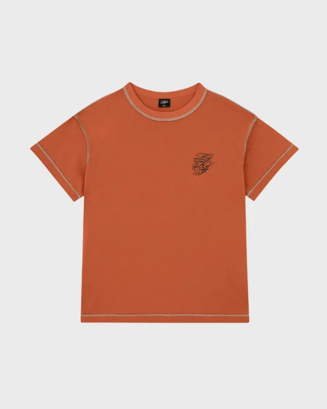 lakai-inside-out-lounge-tee-t-shirt-burnt-orange image 1