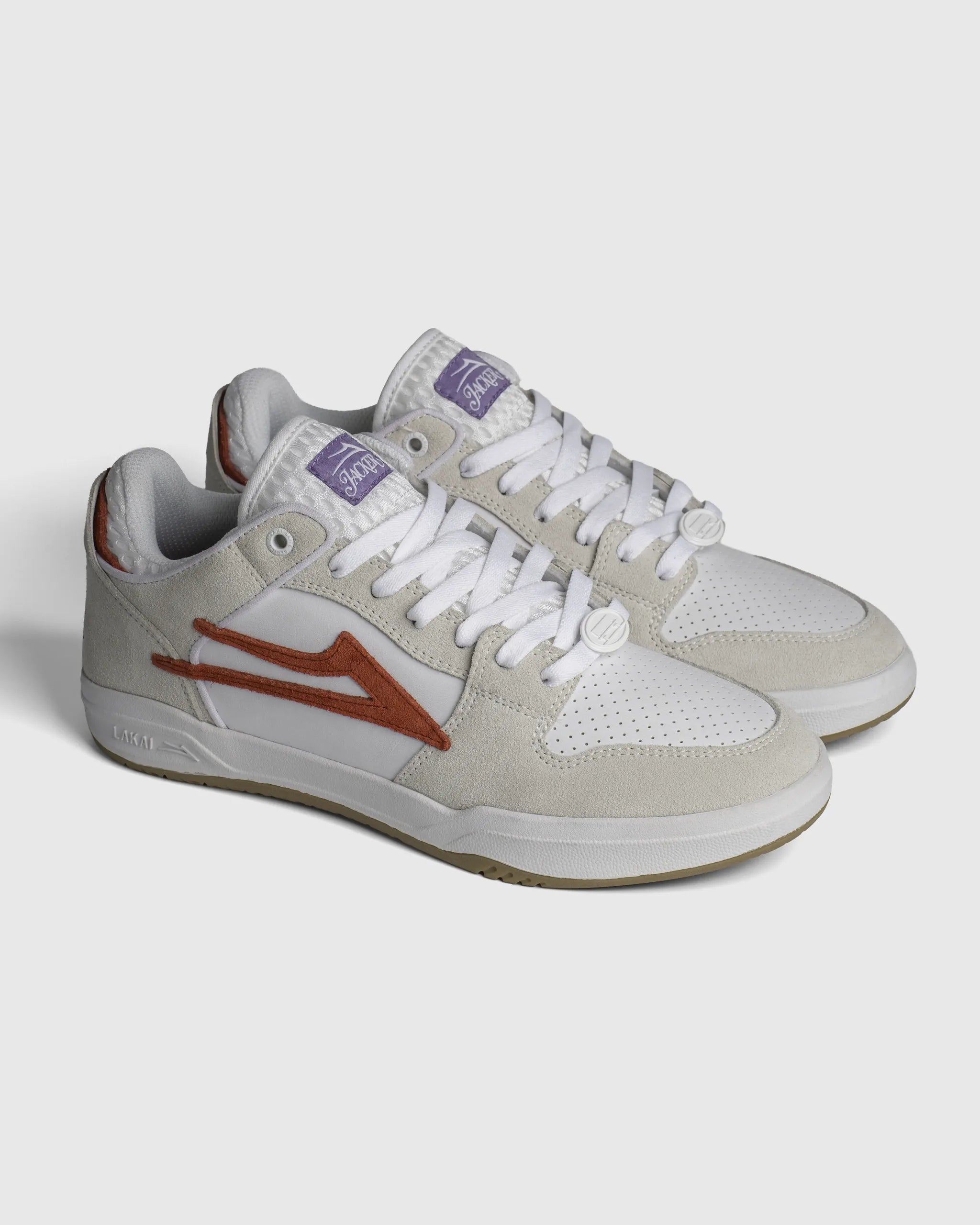 lakai-telford-low-elite-x-jacker-chaussures-skate-white-suede image 2