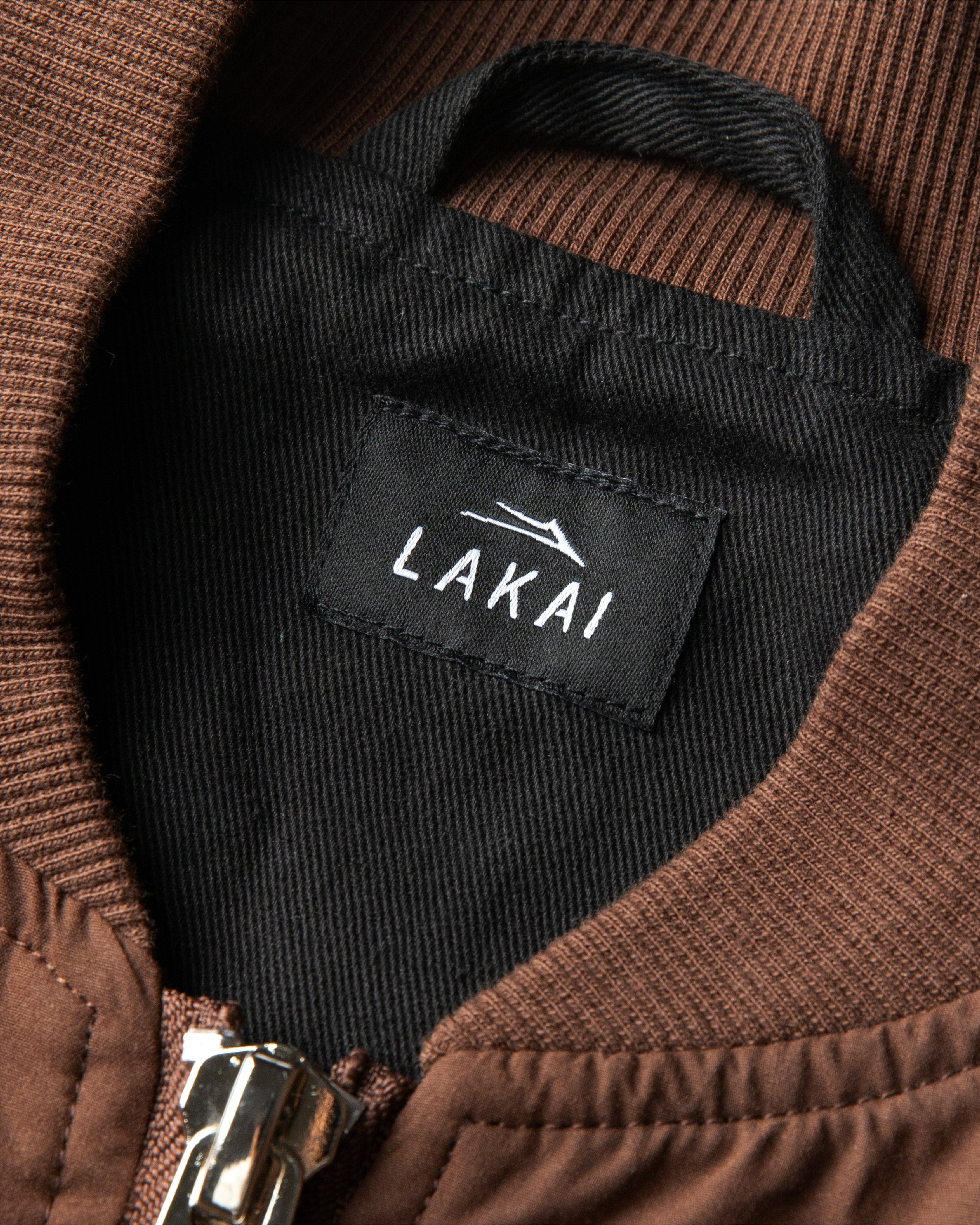lakai-manchester-blouson-bomber-zip-slashed-brown image 3