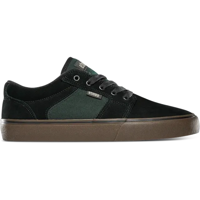 etnies-barge-ls-chaussures-skate-su-de-black-brown-green image 1