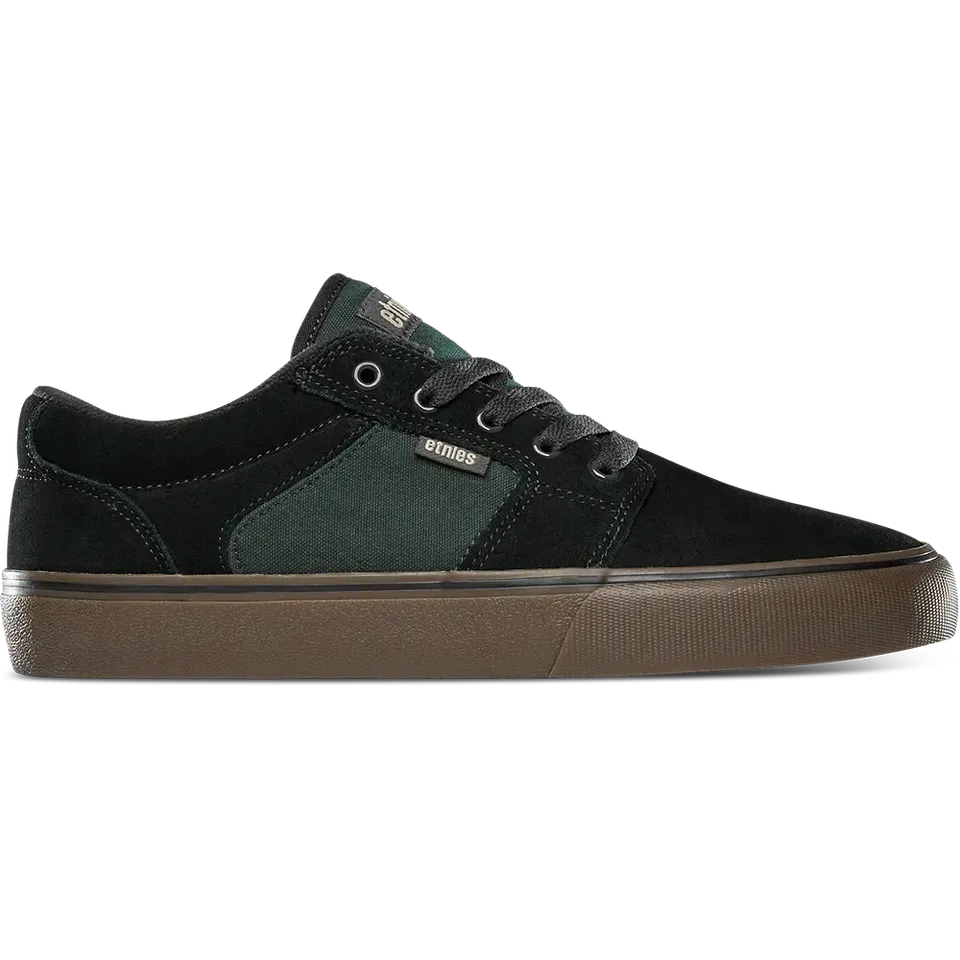 etnies-barge-ls-chaussures-skate-su-de-black-brown-green image 1