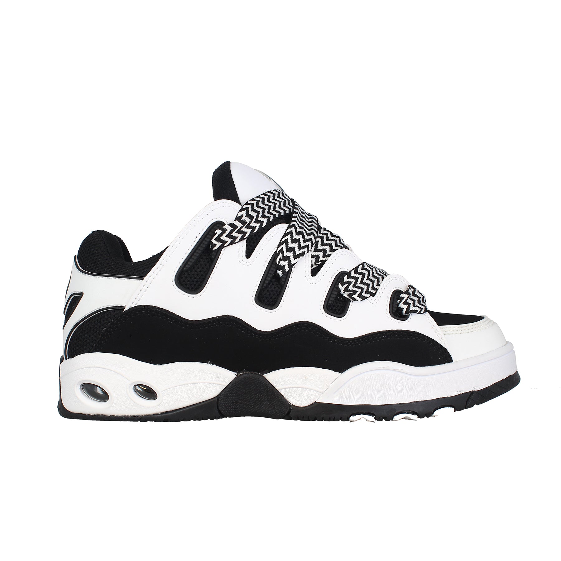 osiris-d3-og-sneakers-skate-homme-black-white-zigzag image 1