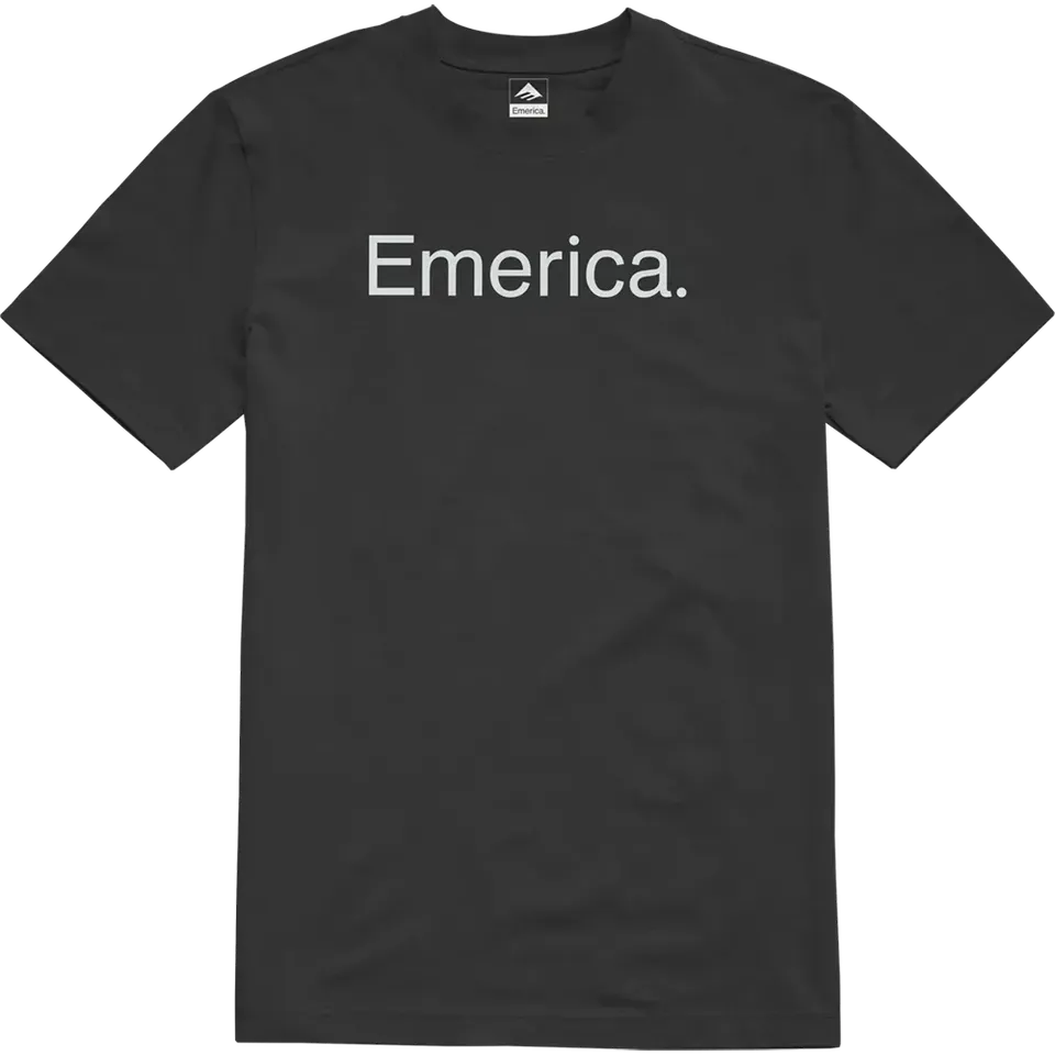 emerica-pure-tee-t-shirt-skate-noir-coton-classique image 1