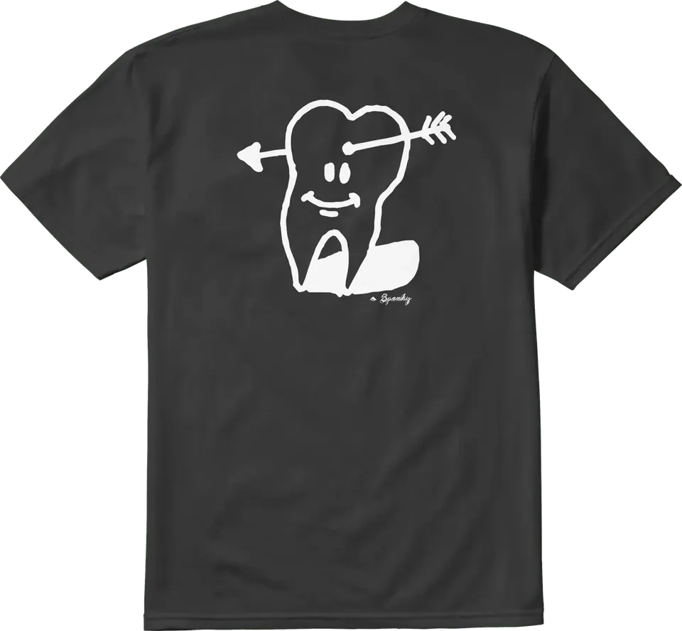 emerica-spanky-tooth-tee-t-shirt-noir-imprim-dos image 1