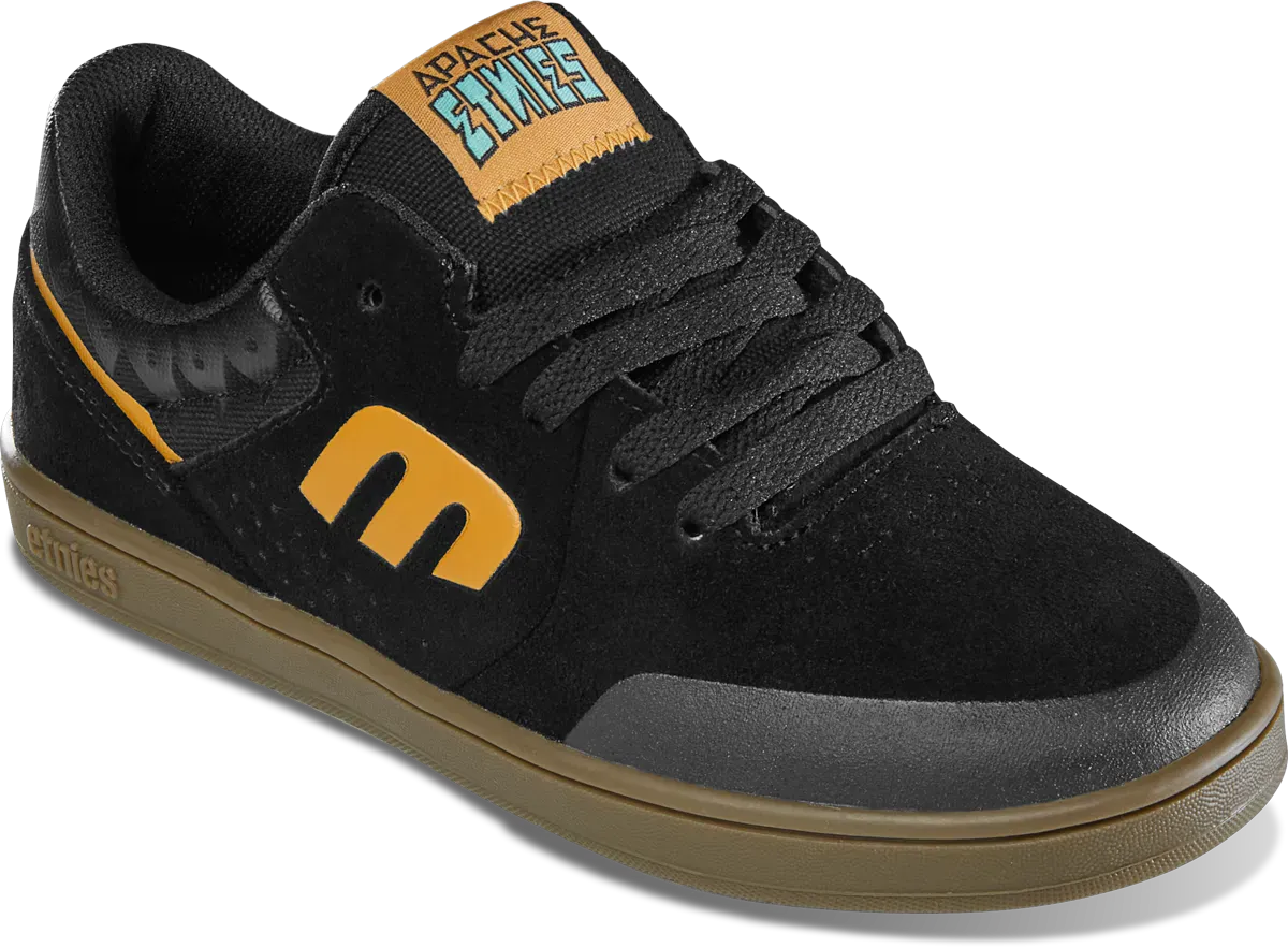etnies-marana-kids-x-apache-chaussure-skate-black-gum image 5