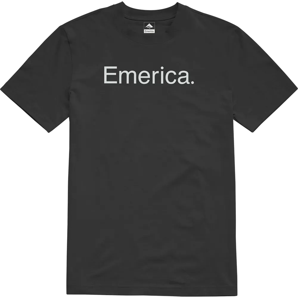 emerica-pure-tee-t-shirt-skate-noir-coton-classique image 1