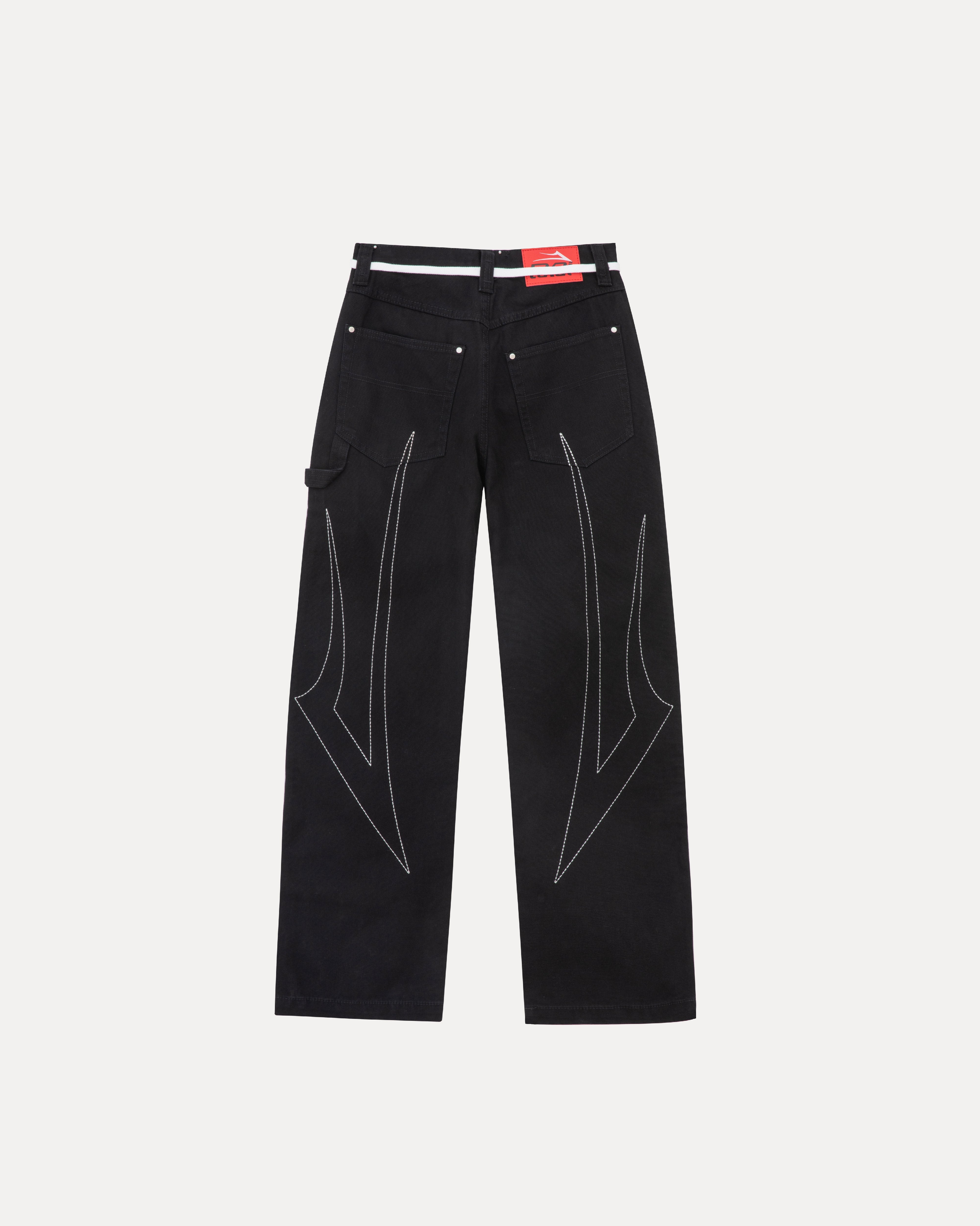 lakai-wide-leg-double-knee-pant-pantalon-skate-black image 2