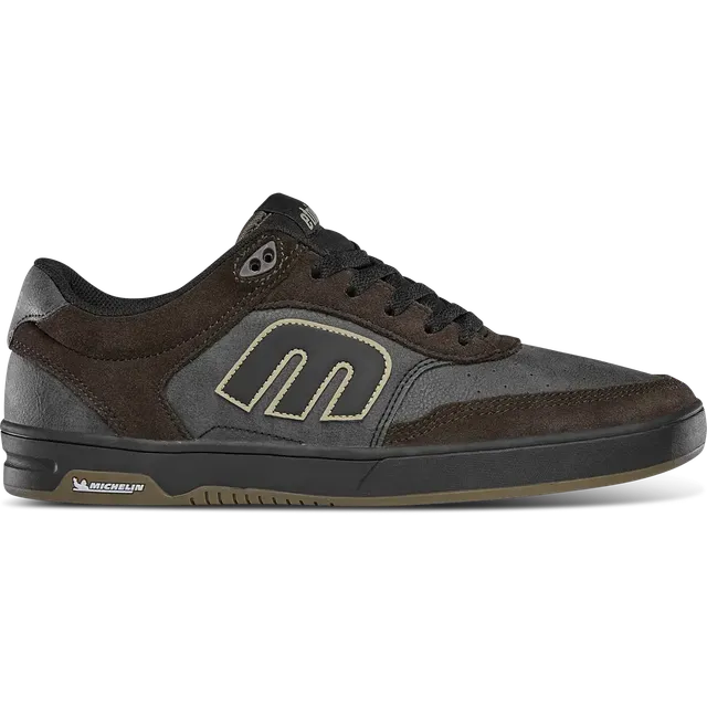 etnies-serin-michelin-chaussure-skate-marron-noir image 1