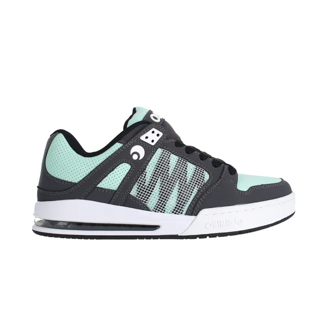 osiris-pixel-sneakers-skate-homme-charcoal-mint-white image 1