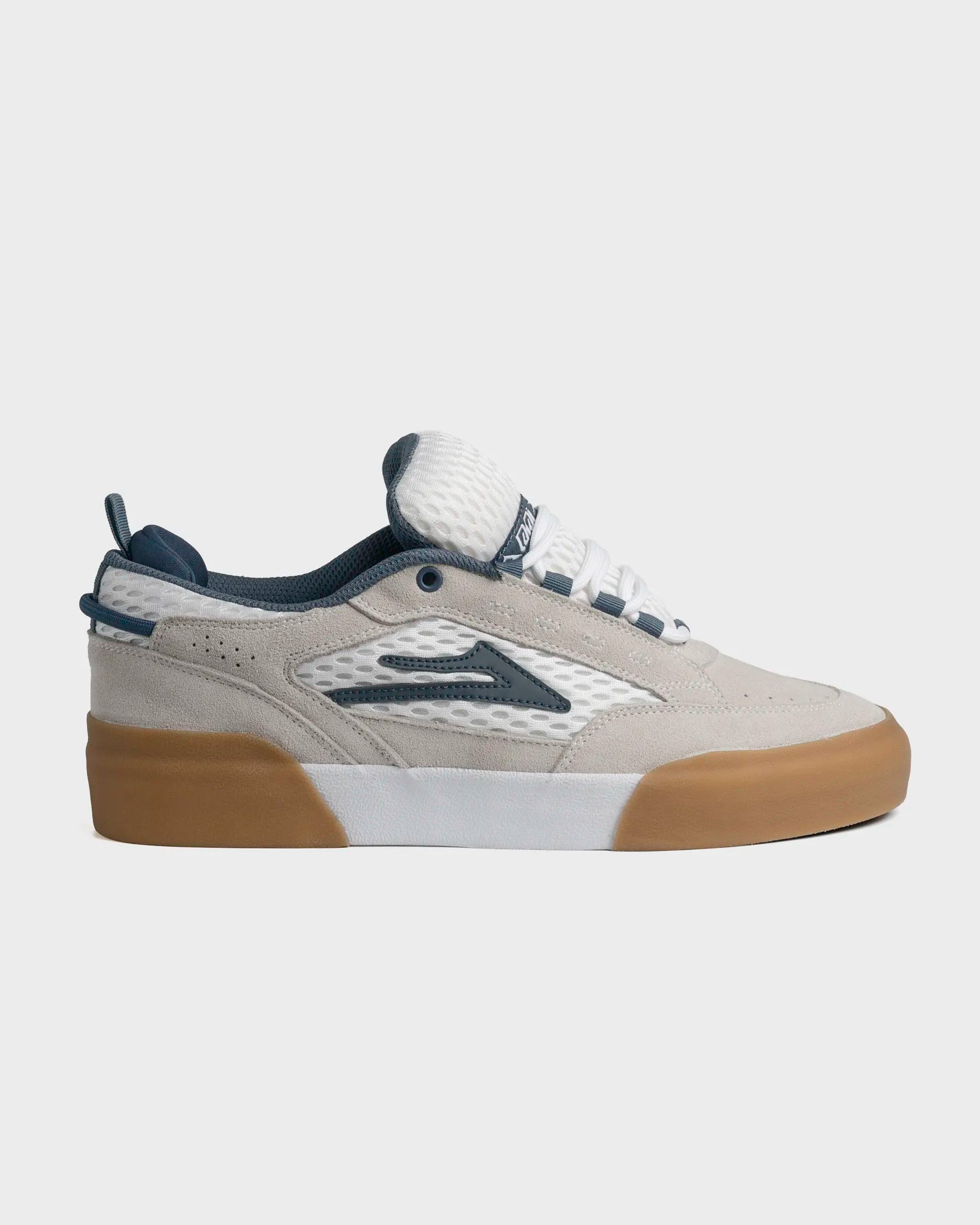 lakai-aran-chaussure-skate-white-suede-blue-gum image 1