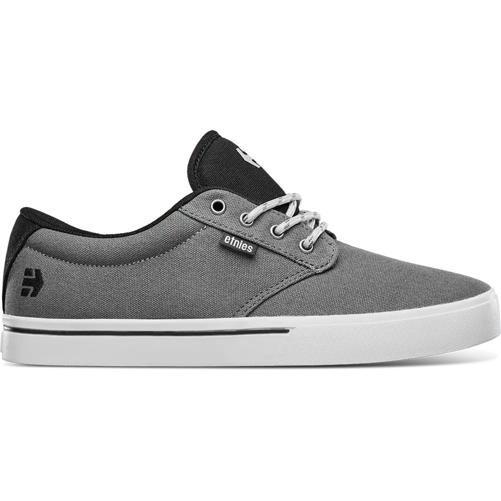 etnies-jameson-2-eco-chaussures-skate-low-top-gris-fonc-noir-rouge image 1