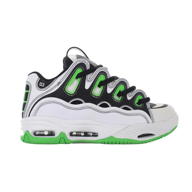 osiris-d3-2001-sneakers-skate-white-black-green image 1