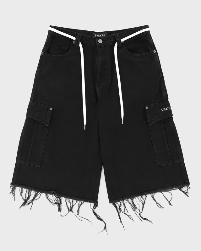 lakai-cargo-jumbo-jort-short-jean-black image 1