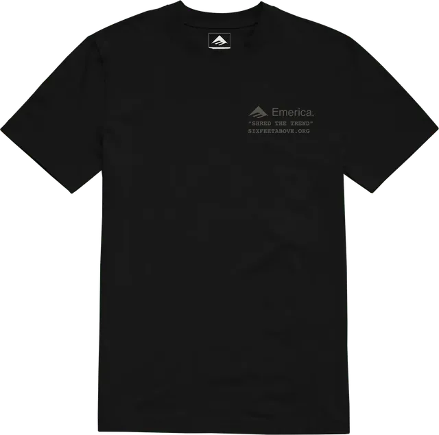 emerica-six-feet-above-tee-t-shirt-noir image 1