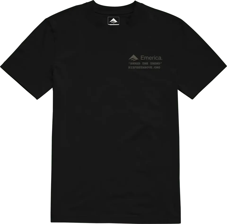 emerica-six-feet-above-tee-t-shirt-noir image 1