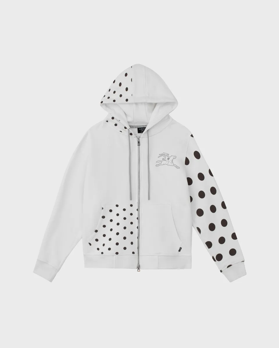 lakai-polka-zip-up-hoodie-white image 1