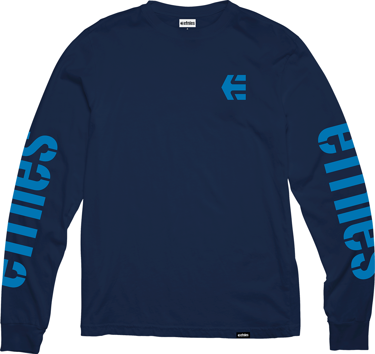 etnies-icon-l-s-tee-manches-longues-navy-blue image 1