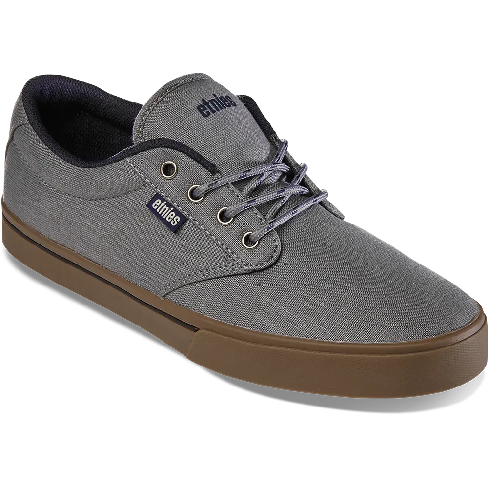 etnies-jameson-2-eco-chaussures-skate-vegan-gris-clair-marine image 3