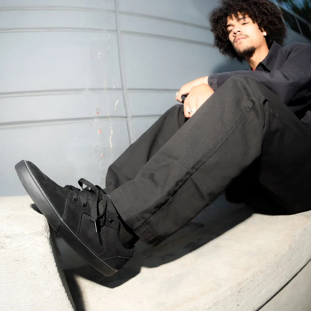 etnies-barge-ls-chaussures-skate-black-dirty-wash image 3