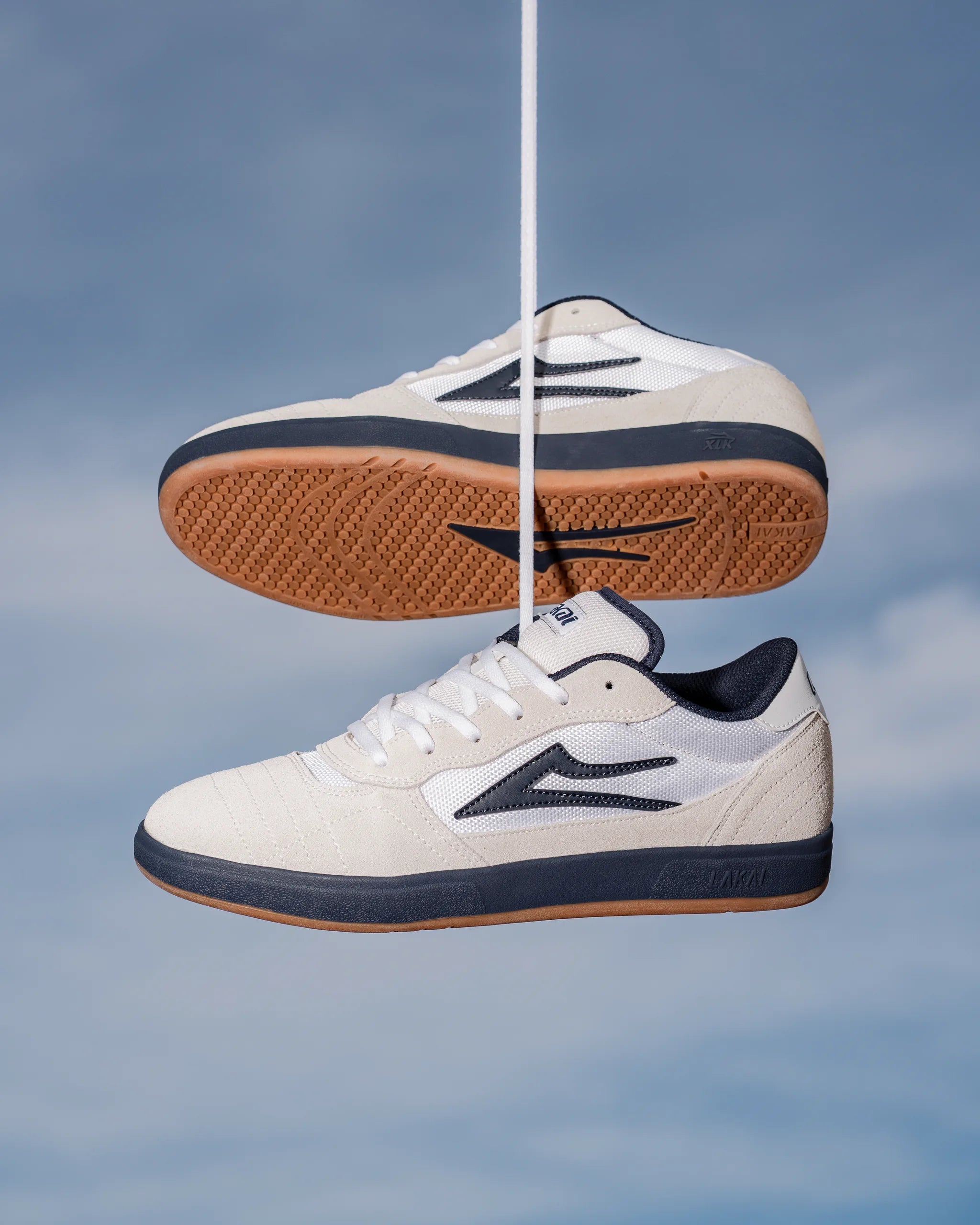 lakai-cambridge-xlk-chaussure-skate-blanche-marine-gomme image 7