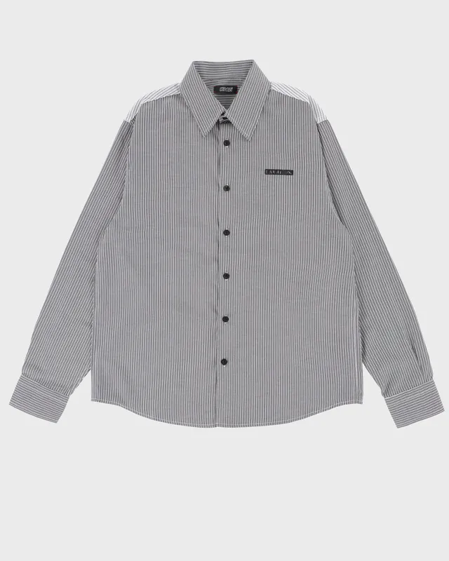 lakai-contrast-panel-chemise-manches-longues-boutons image 1