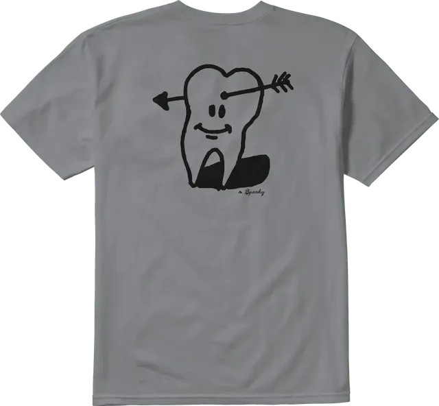 emerica-spanky-tooth-tee-t-shirt-skate-gris image 1