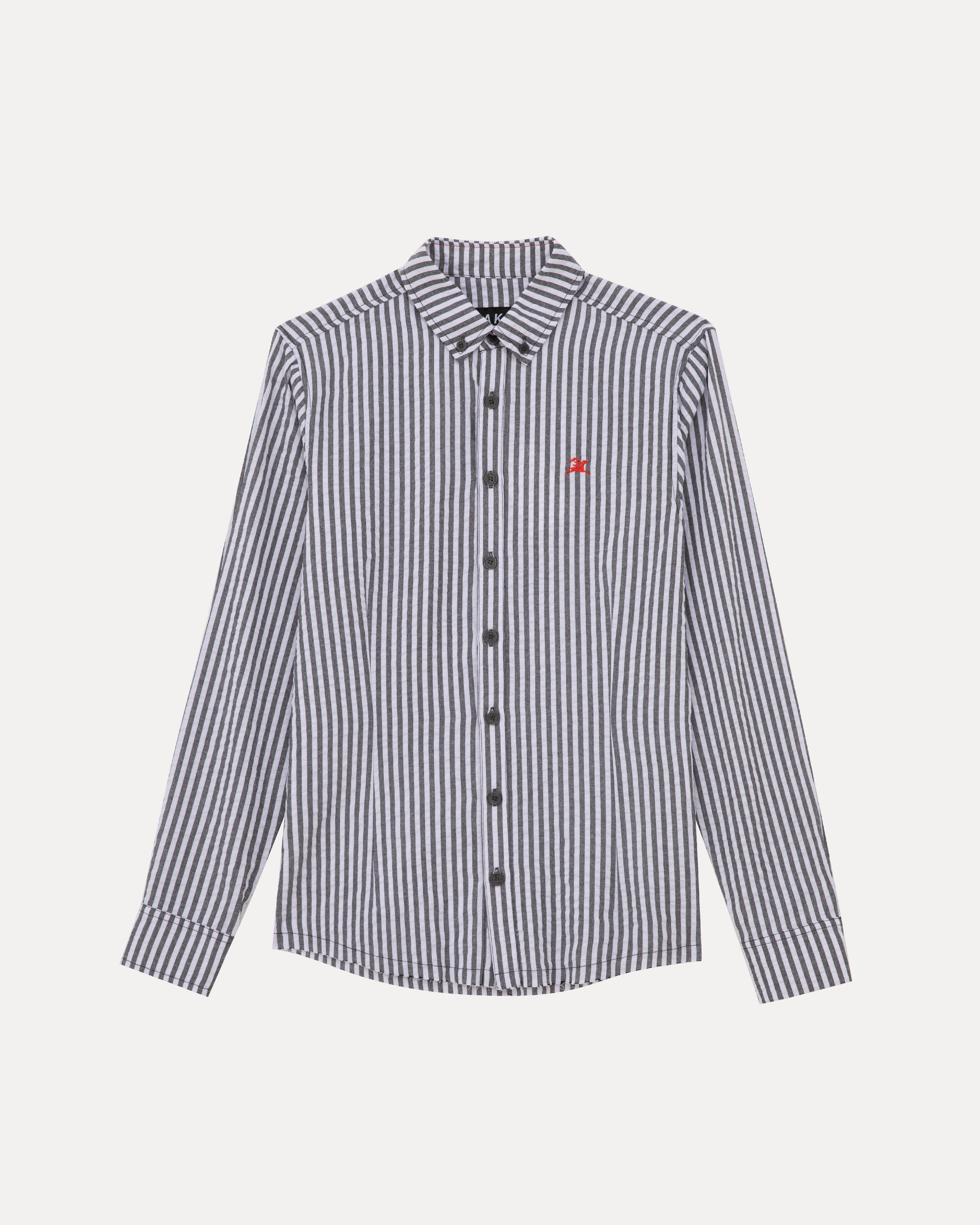 lakai-longsleeve-button-down-chemise-ray-e-noir-blanc image 1