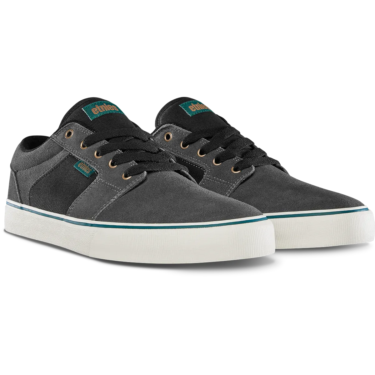 etnies-barge-ls-chaussures-skate-vulcanis-es-grey-black-slate image 5