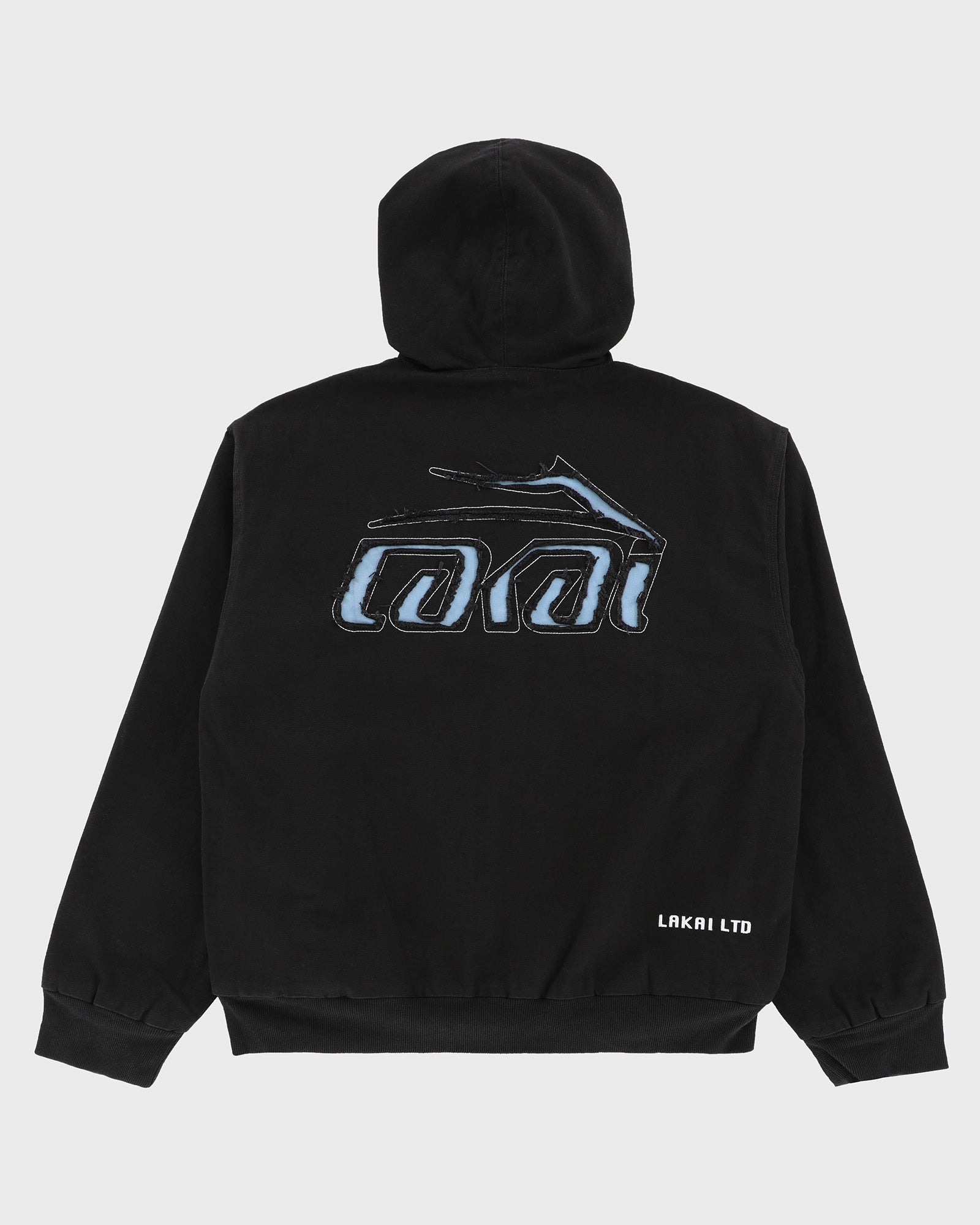 lakai-thermal-lined-black-canvas-zip-up-veste-skate image 2
