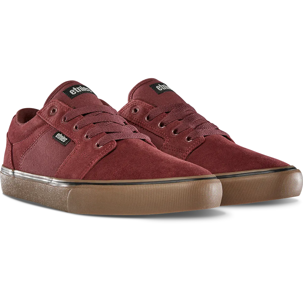 etnies-barge-ls-chaussures-skate-burgundy-gum image 5