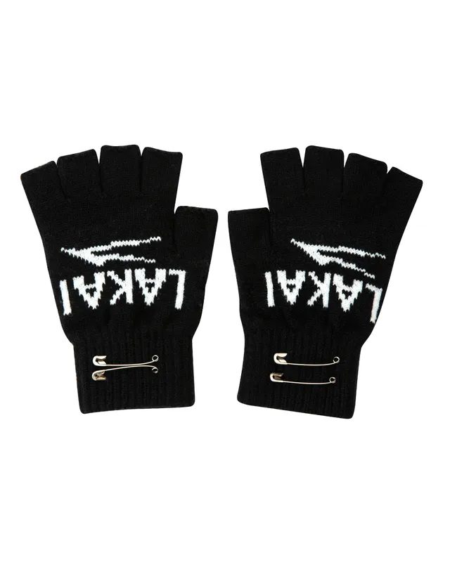 lakai-fingerless-jacquard-gloves-black-gants-sans-doigts image 1