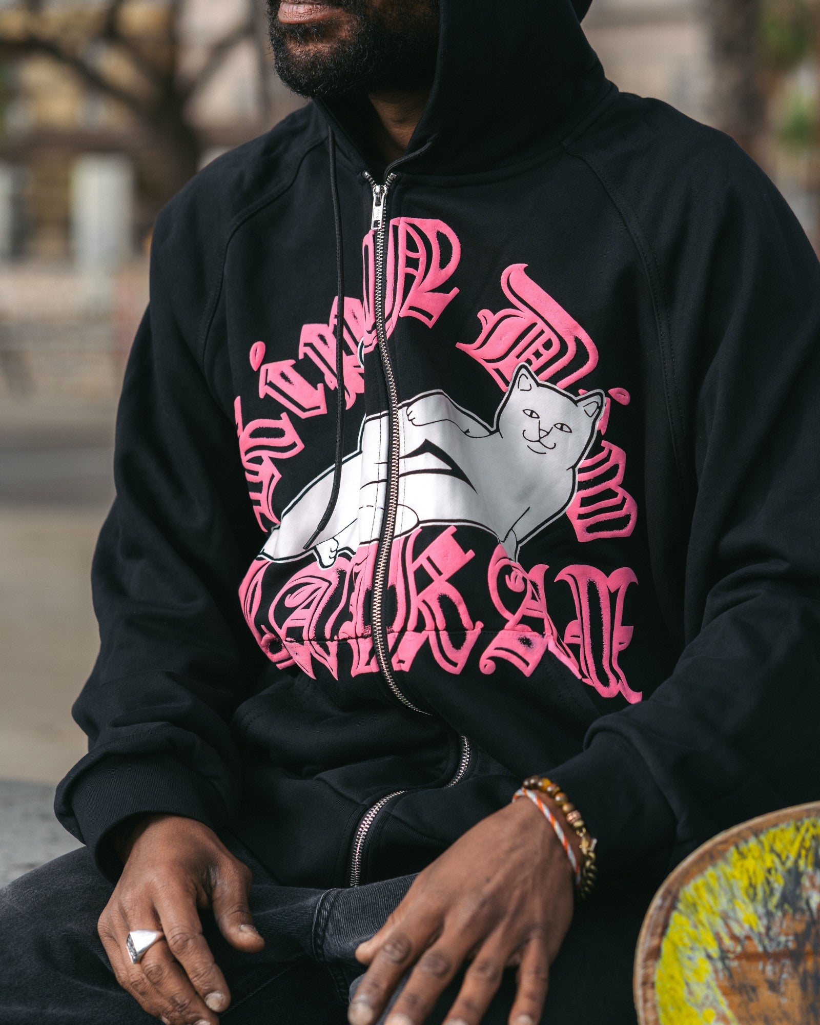 lakai-x-ripndip-zipper-hoodie-sweat-capuche-zipp-noir image 5