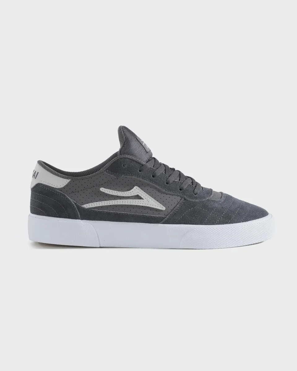 lakai-cambridge-chaussures-skate-charcoal-white-suede image 1