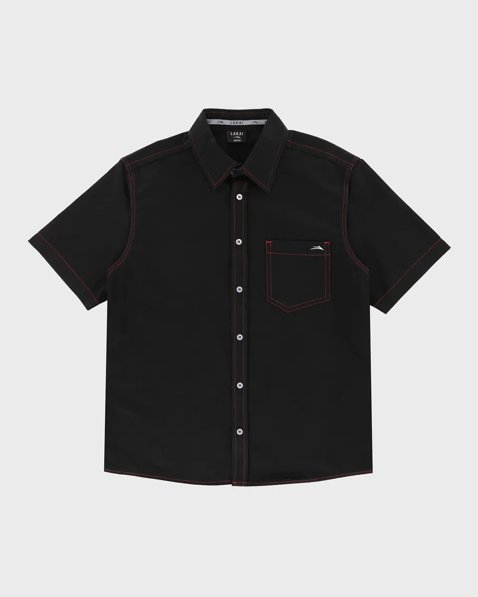 lakai-heavyweight-chemise-boutonn-e-noir image 1