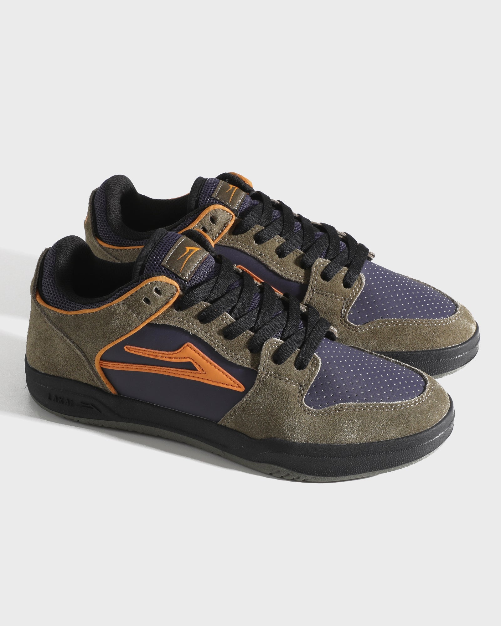 lakai-telford-low-chaussure-skate-ivy-graystone-orange image 2
