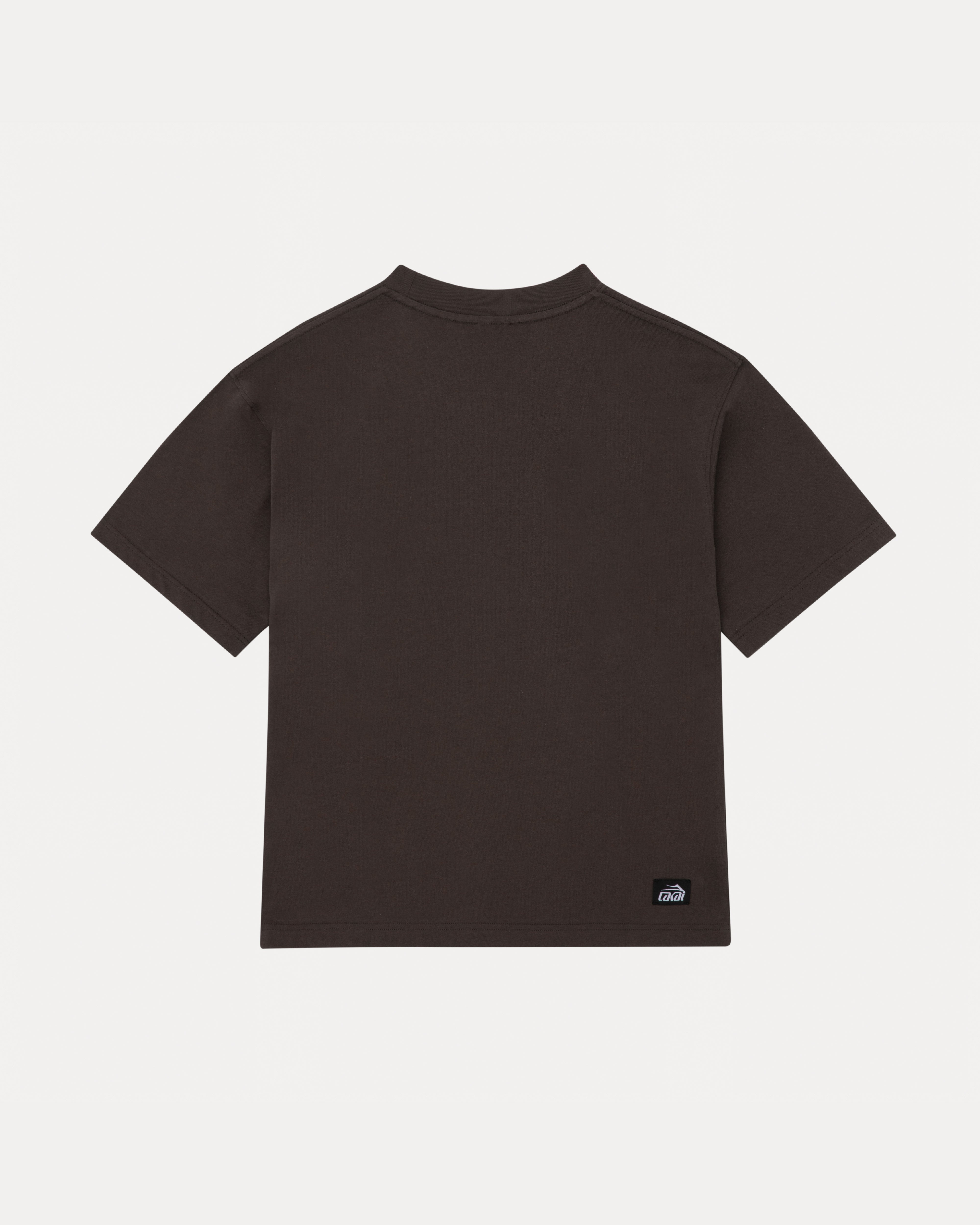 lakai-oversized-signature-tee-t-shirt-marron-dark-brown image 2