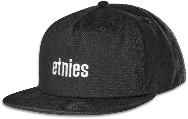 etnies-icon-embroidery-snapback-casquette-black image 1
