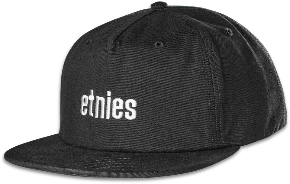 etnies-icon-embroidery-snapback-casquette-black image 1
