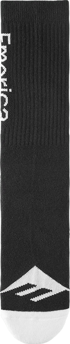 emerica-pure-crew-sock-chaussettes-skate-black-white image 2