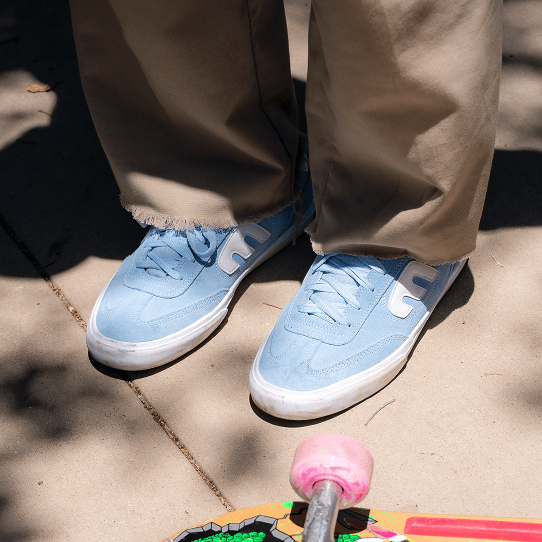 etnies-locut-vulc-x-fos-chaussures-skate-bleu-clair image 2