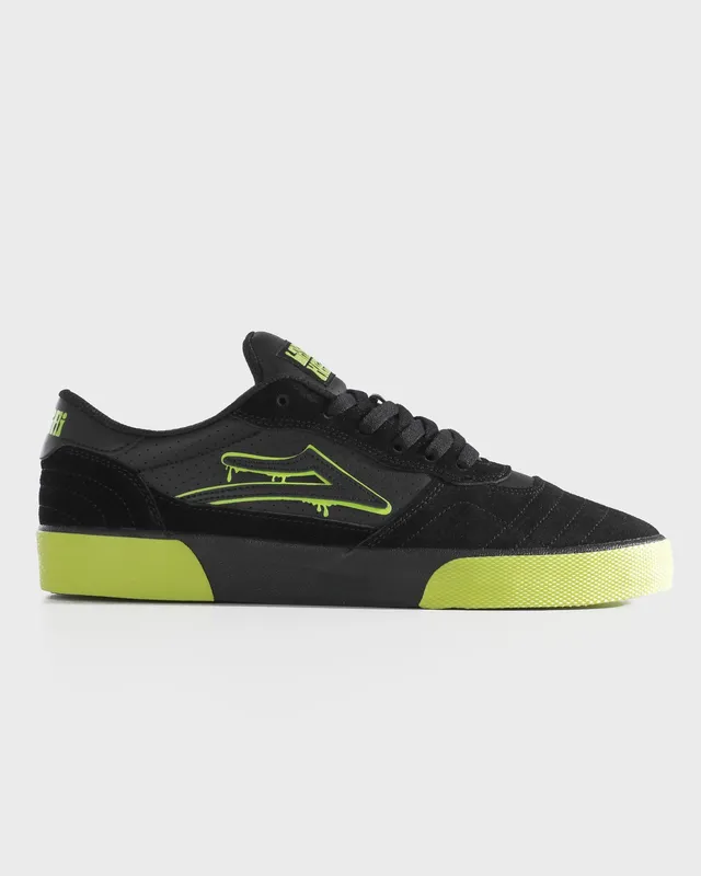 lakai-cambridge-x-haze-wheels-chaussures-de-skate-acid-lime-noir image 1