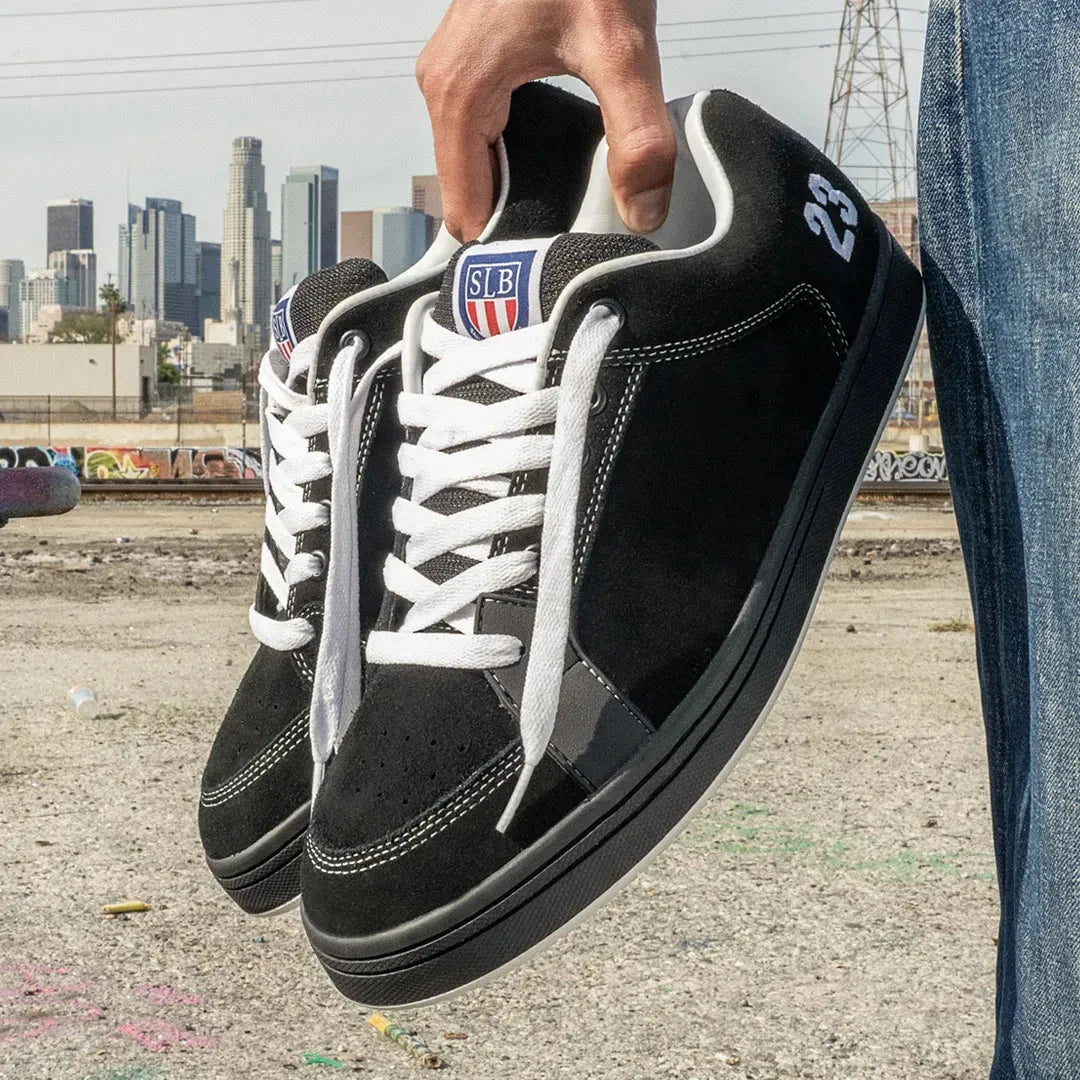 etnies-sal-23-chaussures-de-skate-black-white-suede image 3
