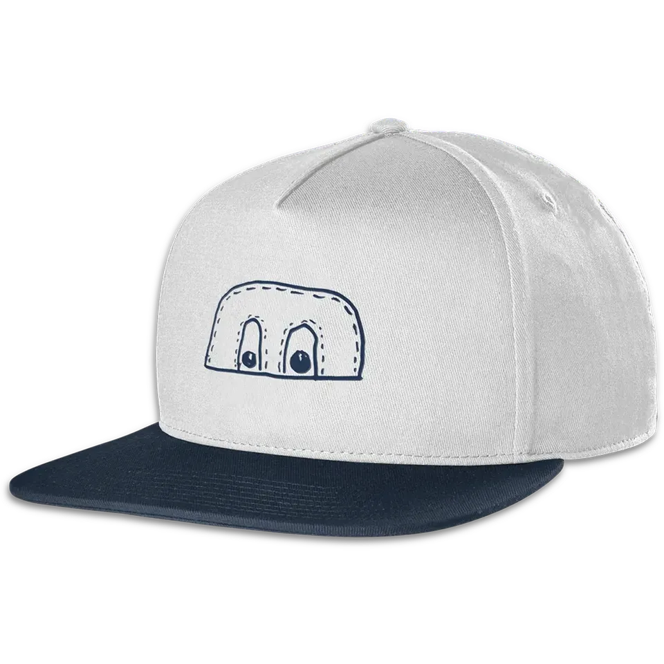 etnies-x-fos-snapback-casquette-white-navy image 1