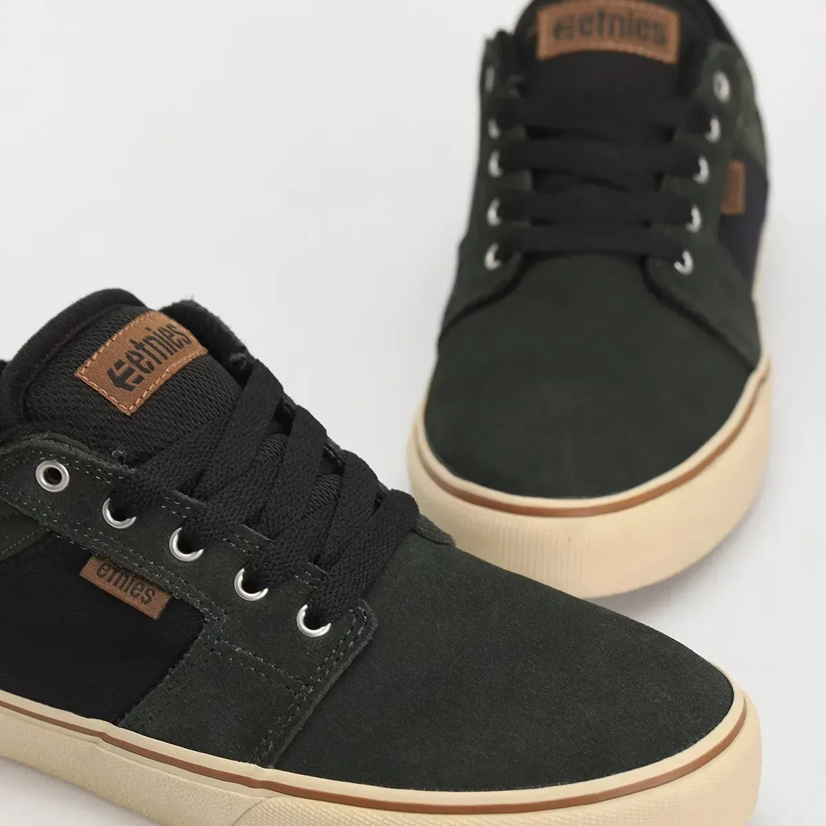 etnies-barge-ls-chaussures-skate-green-black image 6