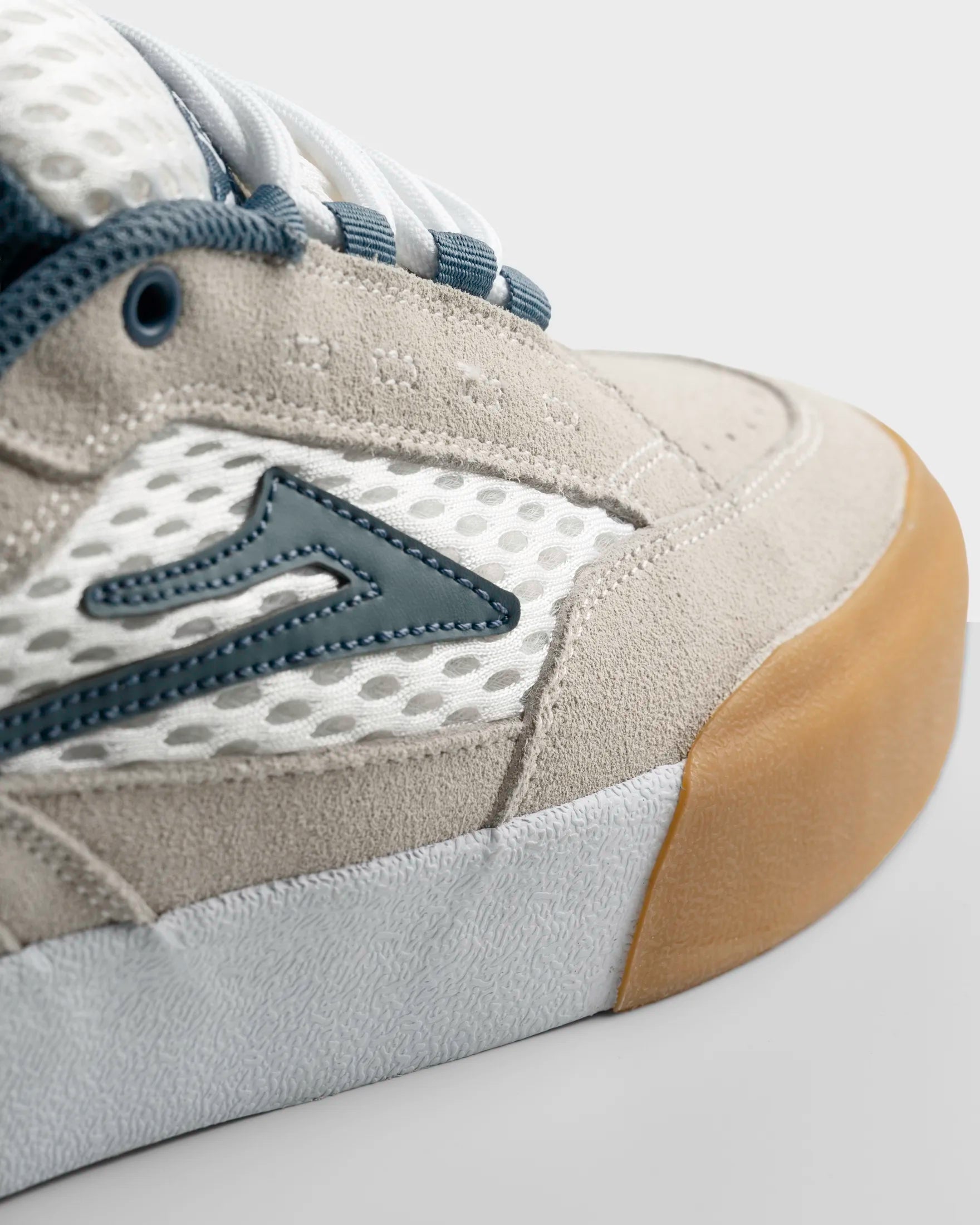 lakai-aran-chaussure-skate-white-suede-blue-gum image 4