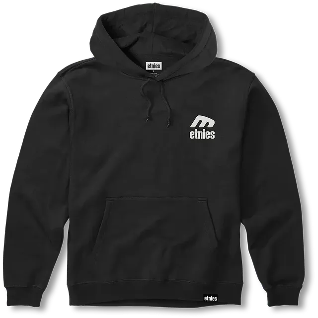 etnies-icon-e-pullover-hoodie-black-white-skate image 1