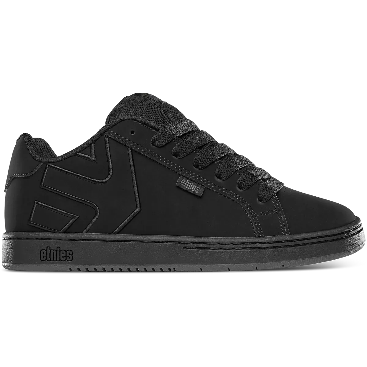 etnies-fader-chaussures-skate-noir-brut-su-de image 1