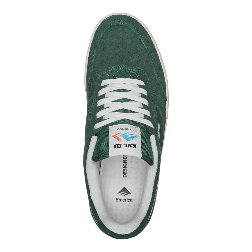 emerica-ksl-iii-chaussures-skate-hunter-green-hairy-suede image 3