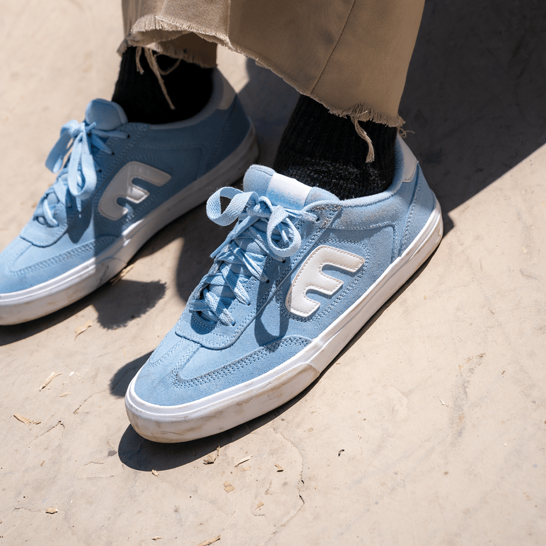 etnies-locut-vulc-x-fos-chaussures-skate-bleu-clair image 5