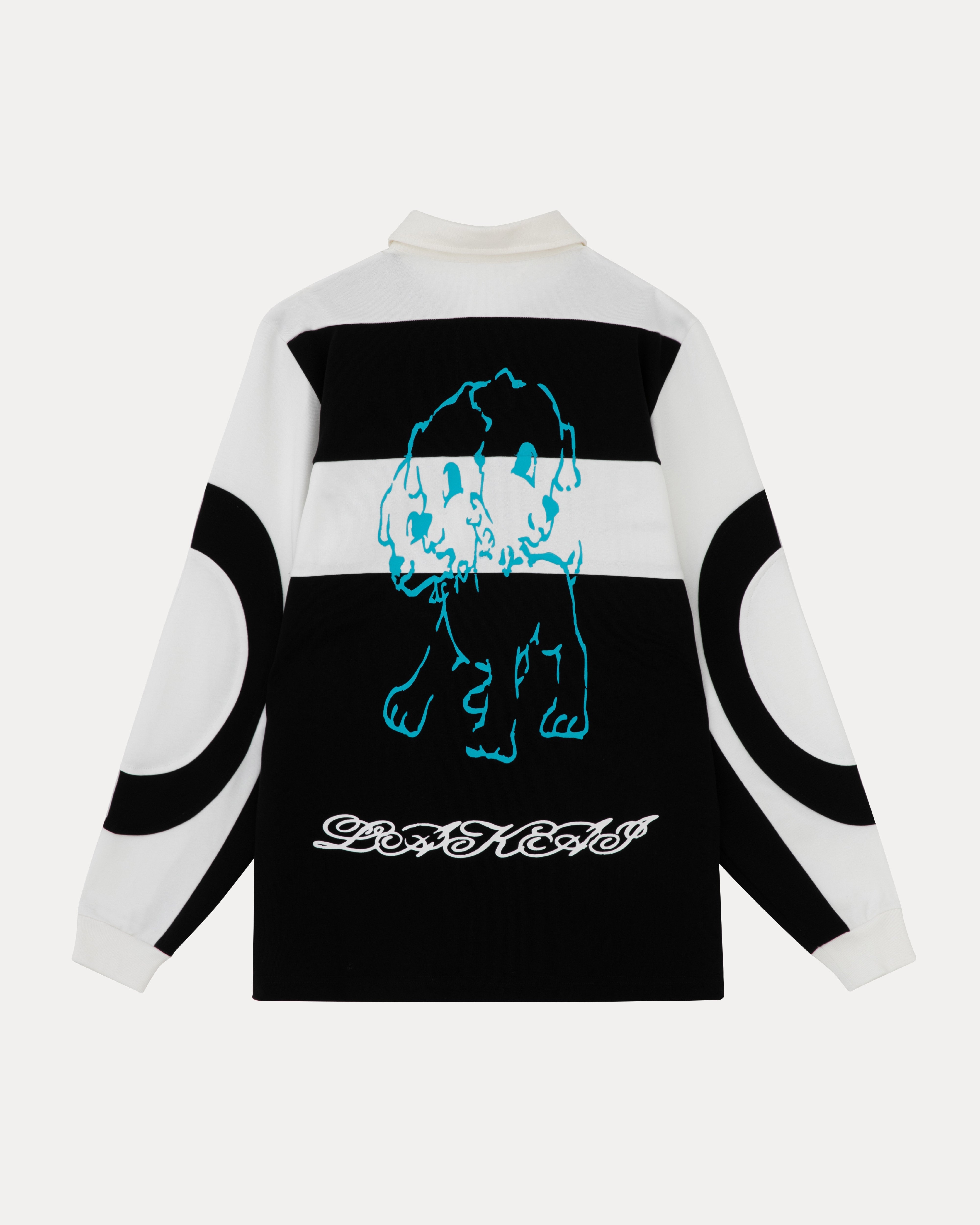 lakai-rugby-jersey-vintage-maillot-noir-blanc image 2